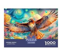 Águila desliza su Vuelo sobre un Terreno Colorido y fantasioso Puzzle De 1000 Piezas águila Perfecto Regalo para Niños, Niñas, Hombres Y Mujeres 52x38cm/1000pcs