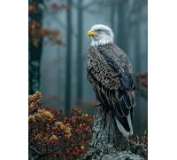 áGuila Diamond Painting, 5D Diamond Painting Adultos Planta, DIY Kit Manualidades Adultos, 5D Punto de Cruz Cuadro Diamante, DIY Pintura de Diamante Kits, Home Decoration, Regalo Decor, 50x70cm 1-6697