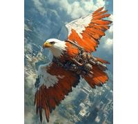 áGuila Diamond Painting Adultos, Diamond Painting Ciudad Pintura Diamante Patrón 5D DIY Punto de Cruz Diamante Dibujos con Diamantes Manualidades Adultos para Decoracion Hogar 30x40 CM -bby2507Z8