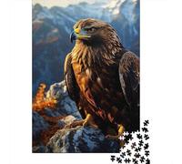 Águila Dorada Perched 1000 Piezas Papel Ecológico Rompecabezas Premium para Adultos Descompresión del Juego Educativo Decoración De Paredes Y Regalos 38x26cm/1000pcs