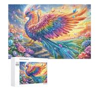 Águila en el Bosque de Colores del otoño Puzzle 1000 Piezas para Adultos Entrenamiento Cerebral Dominio Lógico Regalo para Amantes De Desafíos 1000 PCS