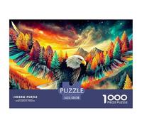 Águila en Vuelo Puzzle para Adultos Desafío Mental con Alma De Obra De Arte Excepcional, Diseñado para Adultos Y Niños Desde 14 Años 52x38cm/1000pcs