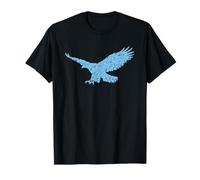 Águila Floral Forget Me Not Flower Camiseta