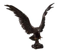 águila! Gran figura! Bronceada! Figura! Representación de animal! La decoración!