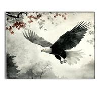 Águila Hoja Patrón Diamond Painting Adultos, 5D Diamond Painting Completo, Manualidades Adultos DIY Cristal Pintura Diamante, Art Kit Bordado Punto de Cruz, Decoracion Hogar Regalo 50x70cm P-q-931