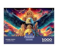 Águila Juego De Puzzle Familiar Una Obra De Arte para Montar En Familia Fascina A Hombres Y Mujeres por Igual (A Partir De 14 Años) 52x38cm/1000pcs