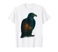 Águila Library Book Lover Reading Art Camiseta