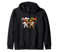 Águila Mexicana Alemania Bandera México Orgullosa Herencia Sudadera con Capucha