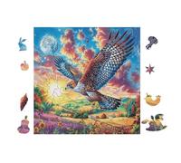 Águila Montañosa Rompecabezas 100 Piezas Cartón para Adultos Y Adolescentes Hobby Colección Toda La Familia Decoración Única Hogar 28x28cm