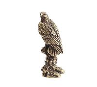 Águila Ornamento En Forma De Pie De Latón Miniatura Figurita Oficina De Escritorio Decoración Hogar