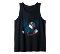 Águila Patriota de Fuerza y Orgullo Camiseta sin Mangas