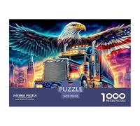 Águila Patriota Rompecabezas para Adultos Un Desafío Lleno De Color Y Detalle Triunfa Entre Hombres Y Mujeres A Partir De 14 Años 70x50cm/1000pcs