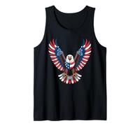 Águila Patriótica Alas Bandera USA Libertad Orgullo Camiseta sin Mangas