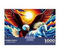 Águila Puzzle Elegante Destinado A Actividades Relajantes Familiares, Pone El Foco En Fantasía Ofreciendo Un Desafío Ordenado Sin Distracciones Digitales 38x26cm/1000pcs