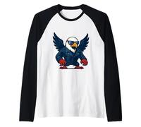 Águila rebelde de Poder e Independencia Camiseta Manga Raglan