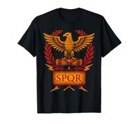 Águila Romana SPQR Estandarte Imperio Poder Histórico Camiseta