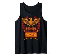 Águila Romana SPQR Estandarte Imperio Poder Histórico Camiseta sin Mangas