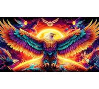 águila Rompecabezas Imposible,desafío for Adults Entretenimiento Creativo 1000 Piezas Obra de Arte de Juego de para Adultos, Regalos a Partir de 14 Años 75x50cm/1000pcs