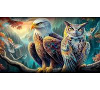 águila Rompecabezas Imposible,desafío for Adults Entretenimiento Creativo 1000 Piezas Obra de Arte de Juego de para Adultos, Regalos a Partir de 14 Añoságuila38x26cm/1000pcs