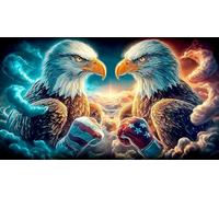 águila Rompecabezas Imposible,desafío for Adults Entretenimiento Creativo 1000 Piezas Obra de Arte de Juego de para Adultos y niños 38x52cm/1000pcs