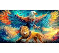 águila Rompecabezas Imposible,desafío for Adults Juego Educativo 1000 Piezas Obra de Arte de Juego de para Adultos y Niños a Partir de 12 Añoságuila38x52cm/1000pcs