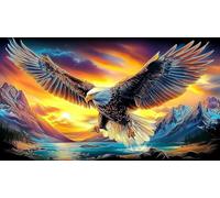 águila Rompecabezas Imposible,desafío for Adults Juego edugatoivo 1000 Piezas Obra de Arte de Juego de para Adultos, Regalos a Partir de 14 Años 38x52cm/1000pcs