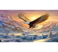 águila Rompecabezas Imposible,desafío for Adults Juego edugatoivo 1000 Piezas Obra de Arte de Juego de para Adultos y Niños a Partir de 12 Años 38x52cm/1000pcs