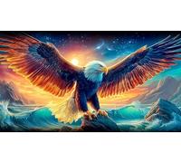 águila Rompecabezas Imposible,desafío for Adults Juego edugatoivo 1000 Piezas Obra de Arte de Juego de para Adultos y Niños a Partir de 12 Años 75x50cm/1000pcs