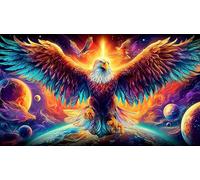 águila Rompecabezas Imposible,desafío para Adultos Entretenimiento Creativo 1000 Piezas Obra de Arte de Juego de para Adultos y niñoságuila38x26cm/1000pcs