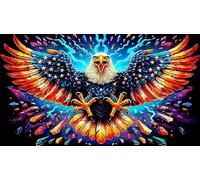 águila Rompecabezas Imposible,desafío para Adultos Entretenimiento Creativo 1000 Piezas Obra de Arte de Juego de para Adultos y Niños Mayores de 12 años 75x50cm/1000pcs