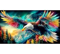 águila Rompecabezas Imposible,desafío para Adultos Juego Educativo 1000 Piezas Obra de Arte de Juego de para Adultos y Niños a Partir de 12 Añoságuila75x50cm/1000pcs