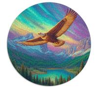 Águila sobre el Bosque Rompecabezas para Adultos 1000pcs (67.5x67.5cm),Juegos De Desafío De Simbolizando Libertad, Fuerza y sabiduría