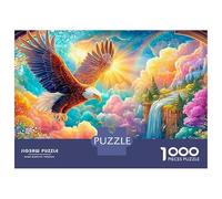 Águila sobrevuela a través del Arco Brillante Puzzle De 1000 Piezas majestuosa Águila Excelente Regalo para Ancianos, Mayores, Adultos Y Niños 52x38cm/1000pcs