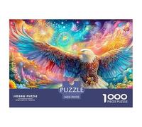 Águila sobrevuela Entre Fuegos Artificiales y Colores Puzzle De 1000 Piezas águila Ideal para Hombres, Mujeres, Niños Y Ancianos 70x50cm/1000pcs