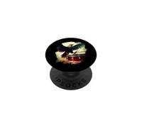 Águila Tocando la batería Funny Eagle Art Baterista Músico PopSockets PopGrip Adhesivo
