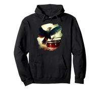 Águila Tocando la batería Funny Eagle Art Baterista Músico Sudadera con Capucha
