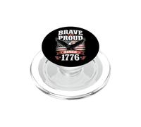 Águila Valiente Patriótica Americana PopSockets PopGrip para MagSafe
