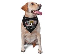Águila Veterana del 101.º Regimiento De Infantería De EE. UU. Bandana Mascotas Duradero Baberos Perros Lavable Bufandas Perro para Accesorios Uso Diario Mascotas