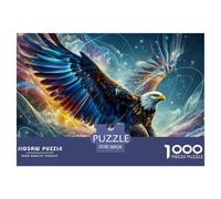 águila Voladora Artística Puzzle de 1000 Piezas Juego de Puzzle 1000 Piezas Papel Adultos Estilo Fantasía Colorido Relajación Decoración Regalo 38x26cm/1000pcs