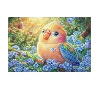 Águila Voladora en la Cabaña Nevada Rompecabezas 1000 Piezas Cartón para Toda La Familia Flores Hojas y Hierba Juego Compartir Estimulación Cognitiva Regalo Fin De Año Mejor Valorado 1000 PCS