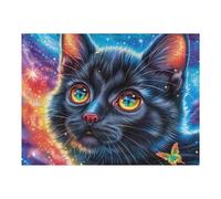 Águila Voladora Entre Las Olas Rompecabezas 500 Piezas Cartón para Parejas Feline Glow Dark Actividad Hacer En Grupo Ejercicio Mental para Reyes Magos Detalle Cumpleaños 500 PCS