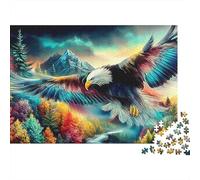 Águila Volando Rompecabezas para Adultos Pájaro Colorido Puzzles para 1000 Piezas Puzzle para Adultos Juegos Educativos Desafiante 100% Cartón Reciclado 52x38cm/1000pz