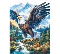 Águila volando sobre el bosque Rompecabezas 1000 Piezas Cartón Para Principiantes Vida silvestre y mascotas Días Lluviosos Alivio Estrés Tiempo Libre En Casa Garantía Reposición Regalo Cumpleaños 1000