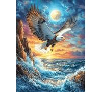 Águila Volando sobre el océano Puzzles 1000 Piezas Moderno Creativo Cuento de Hadas acompañante mágico Rompecabezas Familiar para Adultos 3D Maquetas Construir Aliviar Estrés Decorativo 1000 PCS