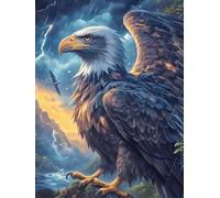 Águila Volando sobre Las Montañas Puzzle 1000 Piezas Cartón Blanco Premium para Expertos Mascota de Vida Silvestre Mejora Concentración Ejercita La Mente Actividad Días Libres 1000 P
