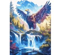 Águila Volando sobre una Cascada Puzzle 1000 Piezas Cartón con Papel Toda La Familia Vida Silvestre y Plantas Tiempo Libre En Casa Más Vendido Regalo Original 1000 PCS