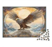 Águila Vuela Puzzles 1000 Piezas De Cartón Grueso Talla de montaña Puzle Clásico Anti Estrés Adultos para Actividad para Sobremesa como Regalo Original 38x26cm/1000pcs
