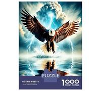Águila y tormenta acuática 1000 Piezas Paquete De Puzzle Poder salvaje Puzzle Premium, Cartón Top - Para Mayores Entusiastas, Entrena La Concentración, Regalo De Inauguración O Oficina 52x38cm/1000pcs