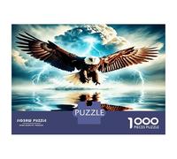 Águila y tormenta acuática 1000 Piezas Puzzle Poder Salvaje Puzzle Premium, Cartón Extra Grueso - Favorito De Coleccionistas, Relajación, Regalo Genial para Viajes O Fiestas 70x50cm/1000pcs