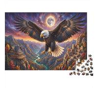 ÁguilaRompecabezas Clásico 1000 Piezas Cartón Reciclado Cañón Sun-Moon Relajación Mental, Tiempo Libre, Regalo De Cumpleaños para Parejas Y Familia 38x26cm/1000pcs